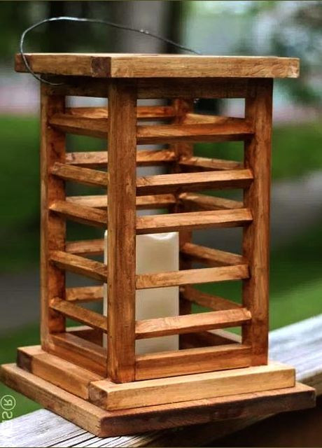 Садовий ліхтар з дерева Папурія мускат (СФН-000507) No Brand (328960799)