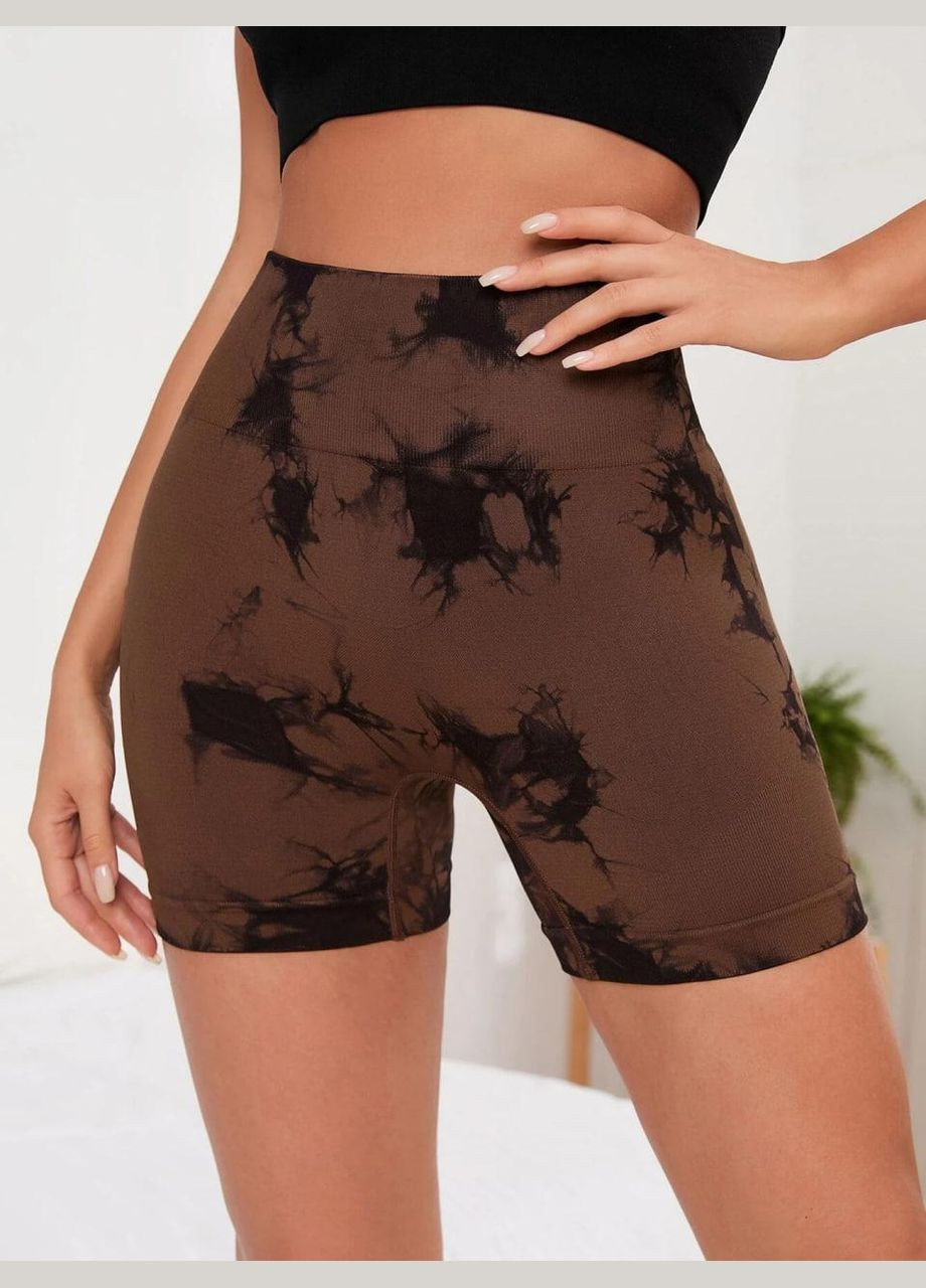 Шорты с мраморным принтом, коричневого цвета, размер S Trends (330245378)