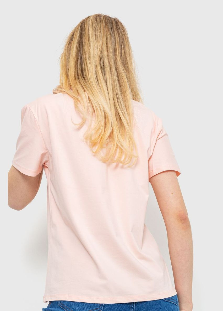 Персиковая демисезон футболка женская, цвет персиковый, Ager