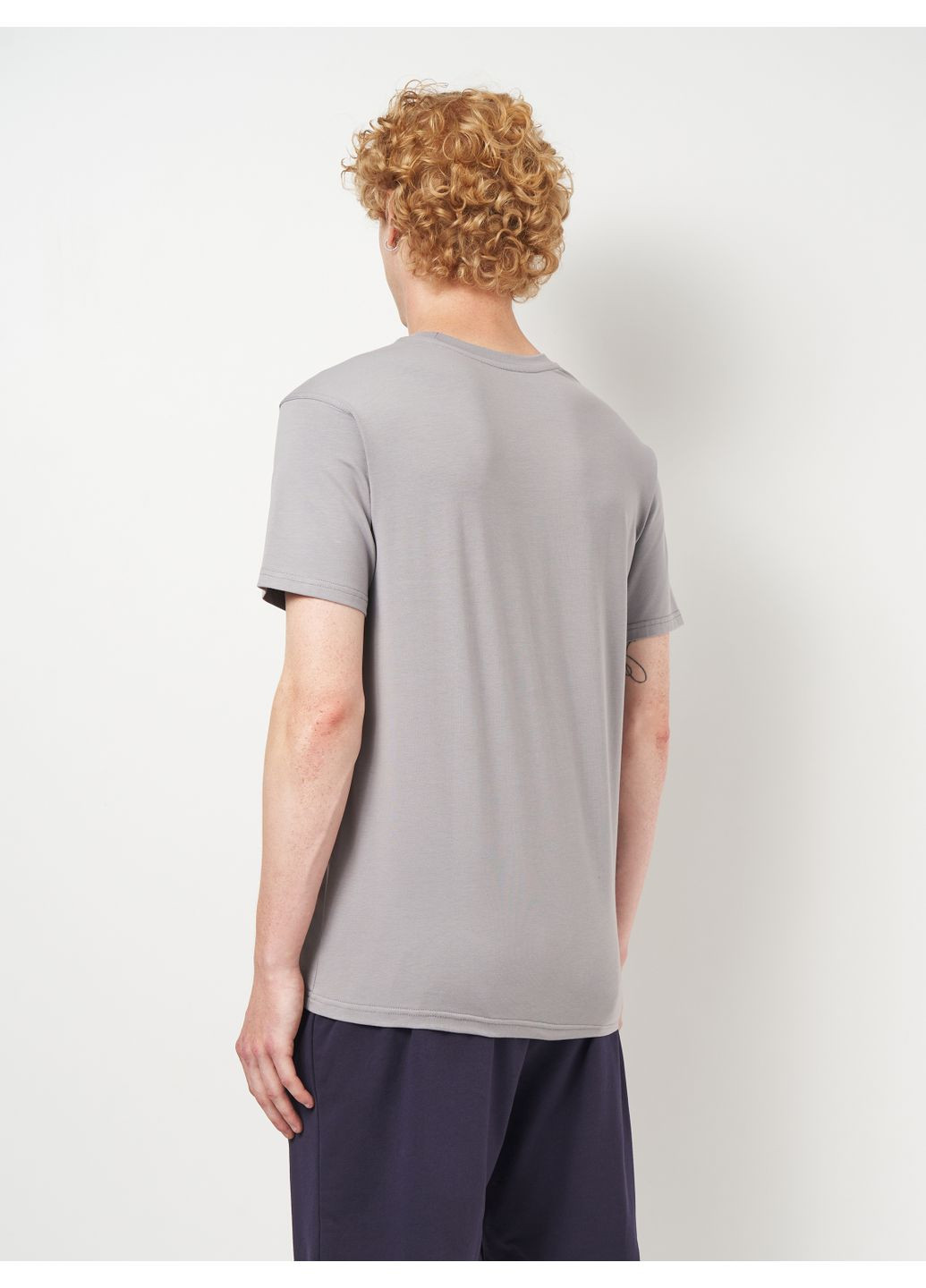 Серая футболка мужская с коротким рукавом Malta