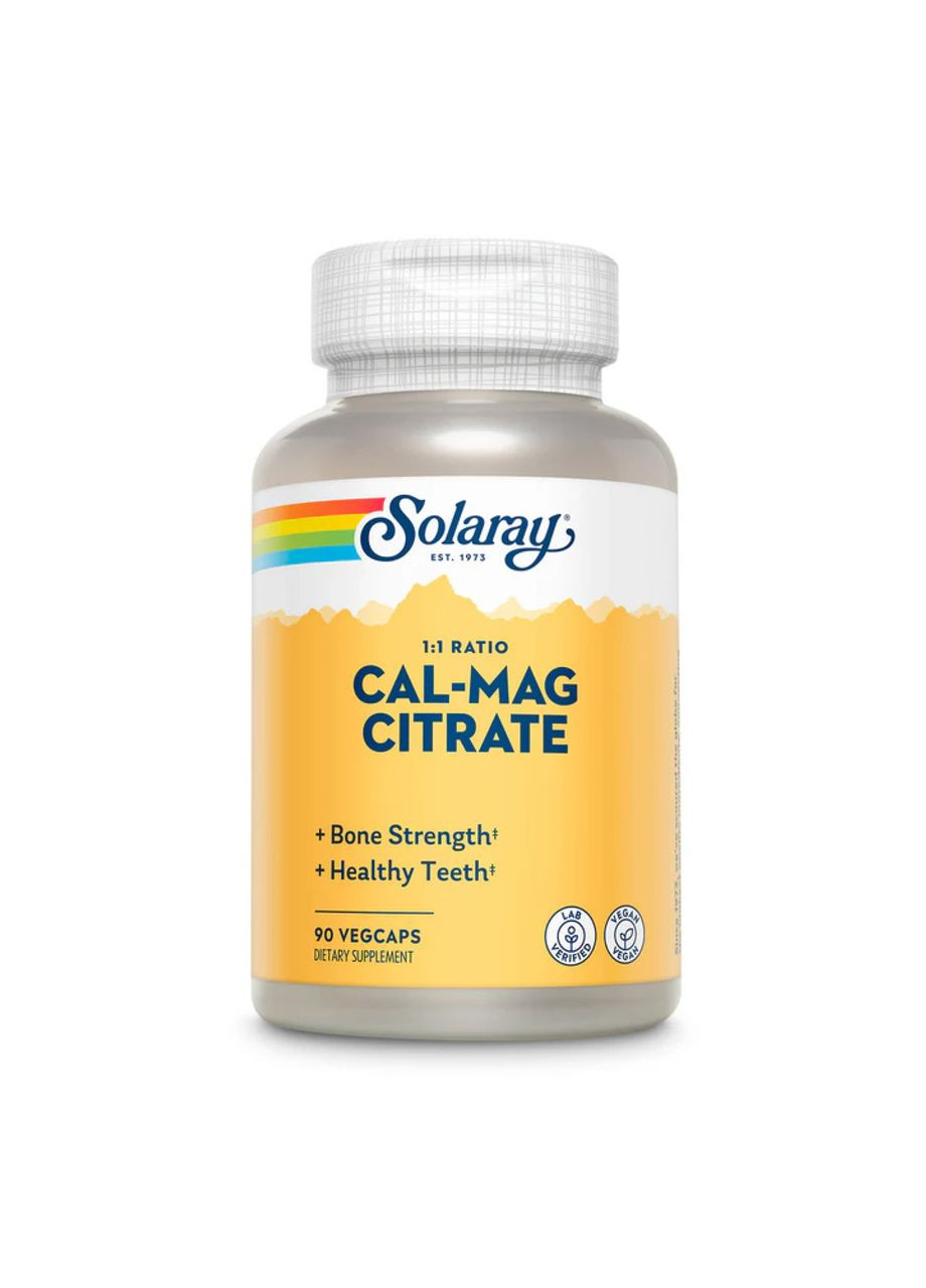 Calcium & Magnesium Citrate - 90 vcaps Solaray (369396605)