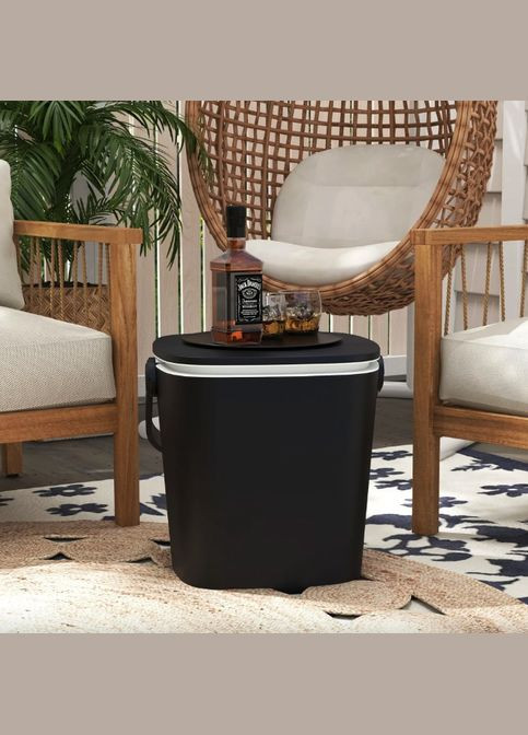 Стіл-холодильник Gobar 3-в-1 з підйомною кришкою 15L Costway (362028069)