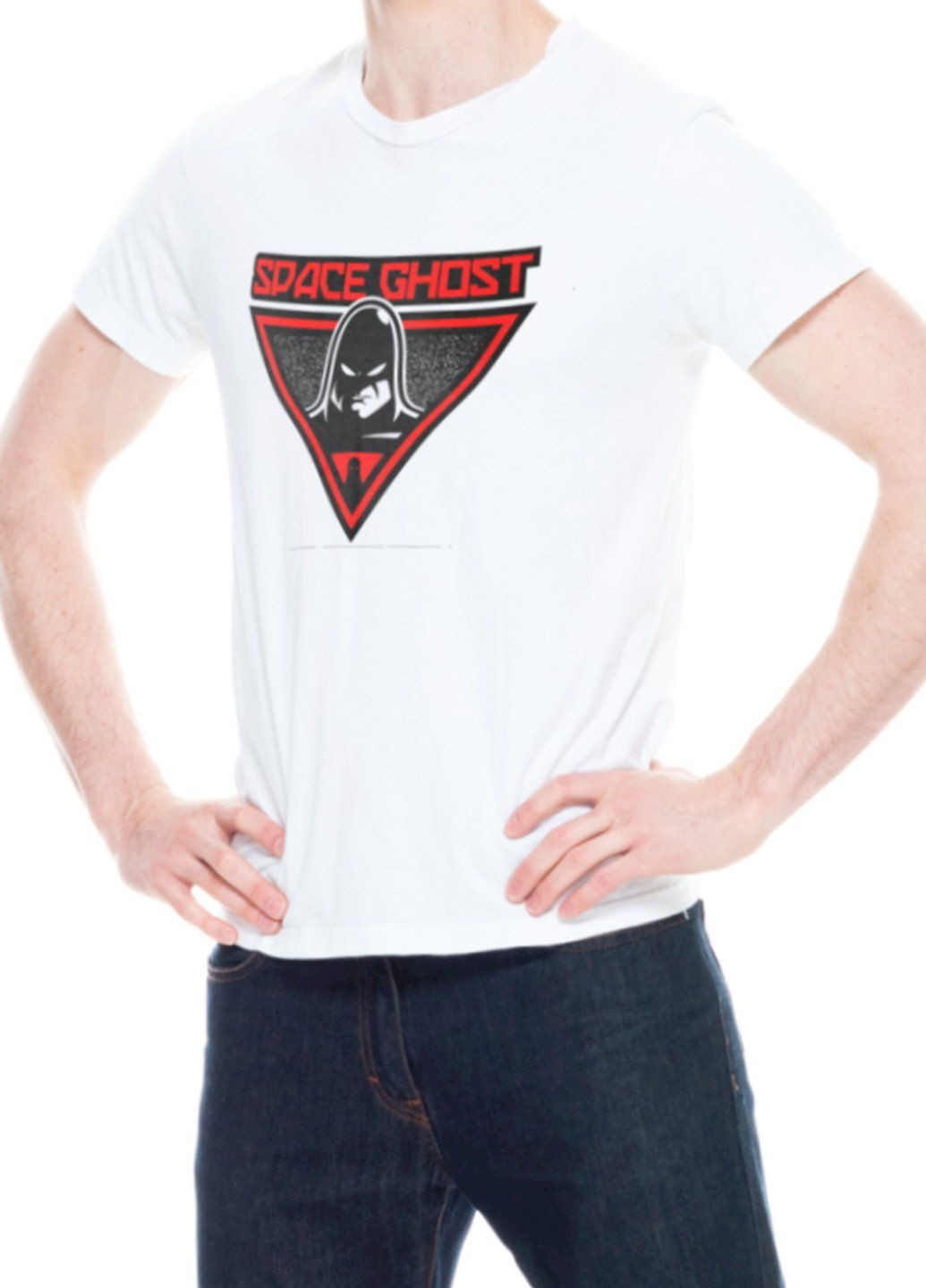 Белая футболка мужская белая "space ghost" Trace of Space