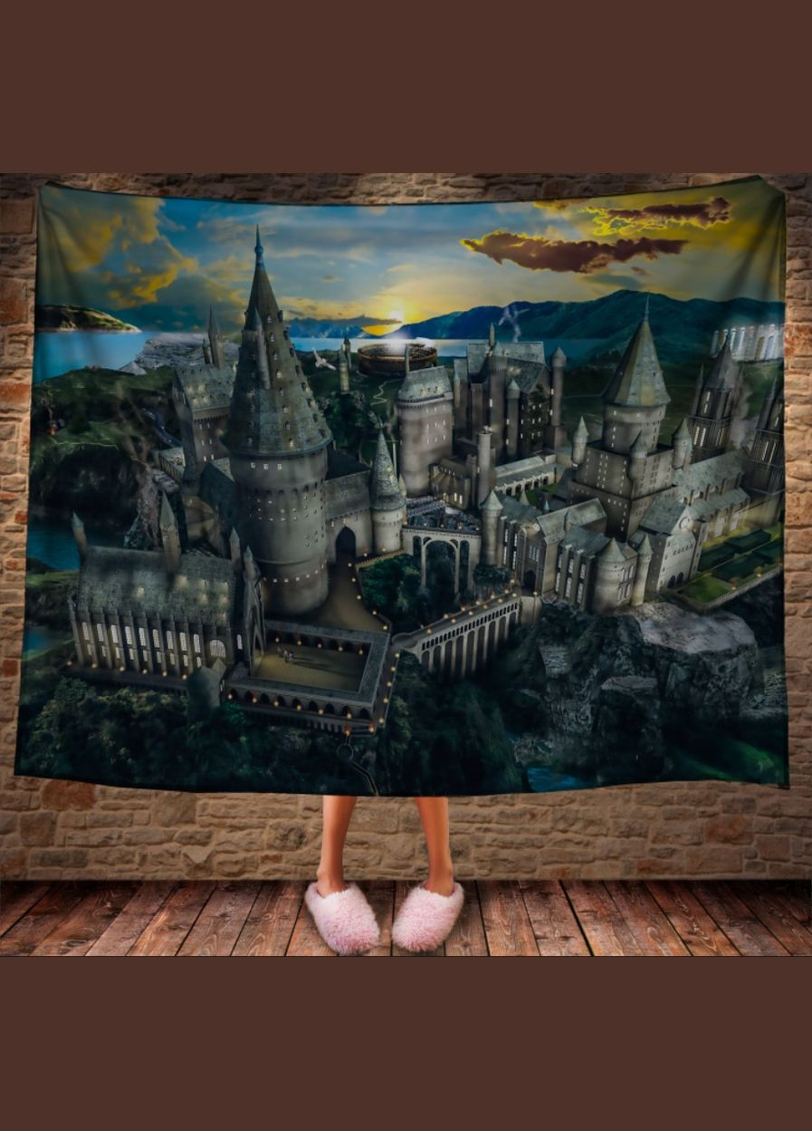 Плед с 3D-принтом на тему "Школа Хогвартс" Перша Креативна мануфактура PERFECTUS Плед (301869741)