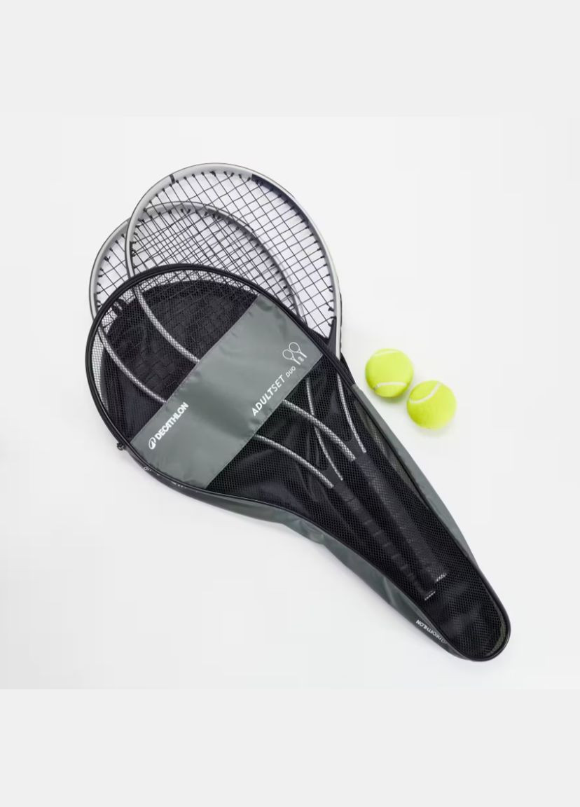 Набор для Большого Тенниса DUO (Две Ракетки, Два Мяча, Чехол) Черный Artengo (335052642)