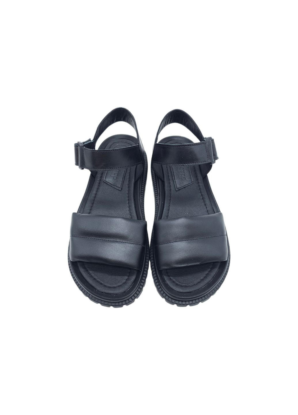 Жіночі босоніжки чорні шкіряні FS-18-24 23 см (р) Foot Step (292401638)