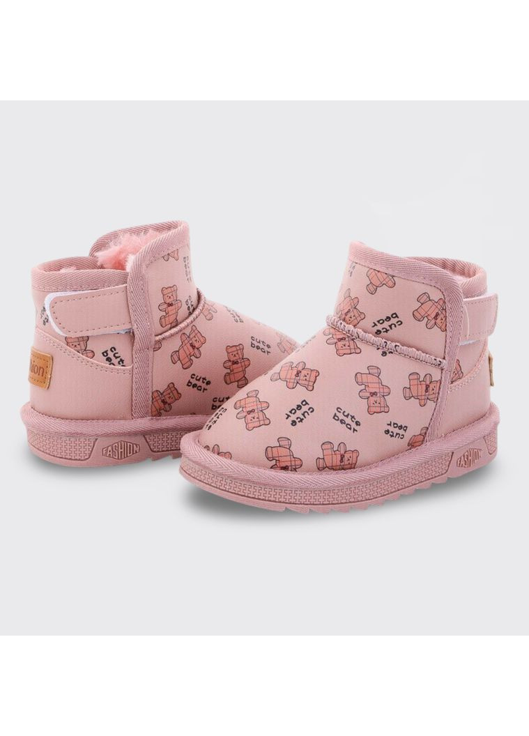 Розовые угги детские для девочки kids розовые (t7008-2) BBT