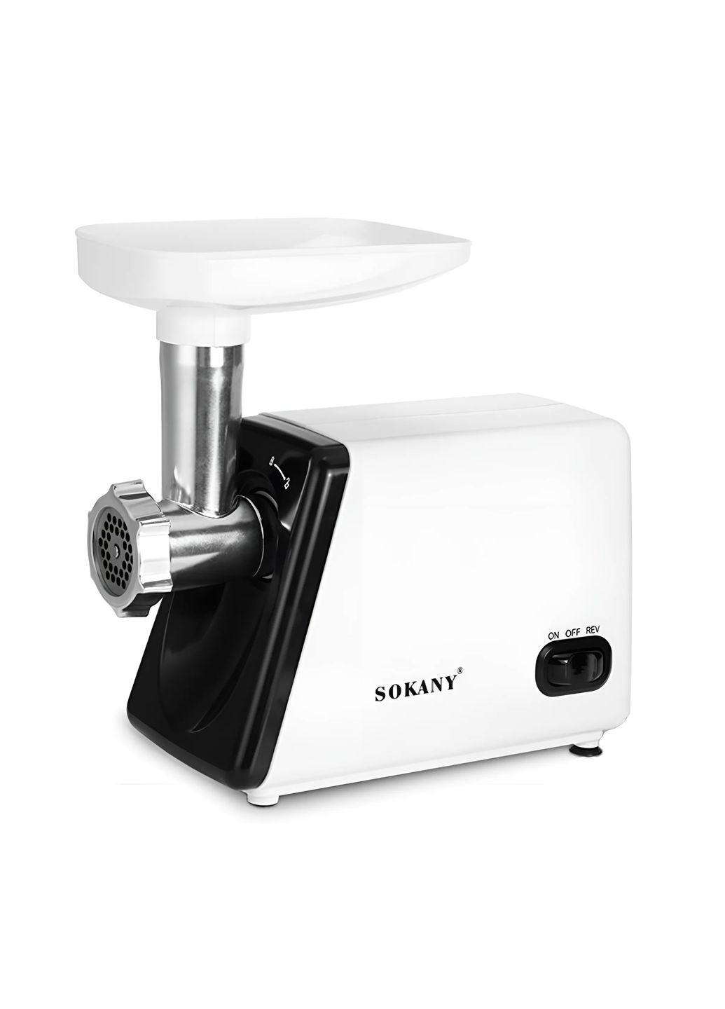 Мясорубка электрическая SK-312 с насадками, белый. Sokany (322031985)