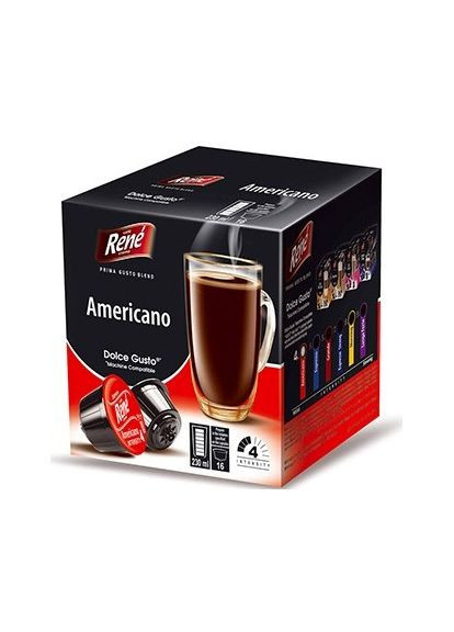 Кофе в капсулах Americano, 16 капсул Dolce Gusto Rene (322416984)
