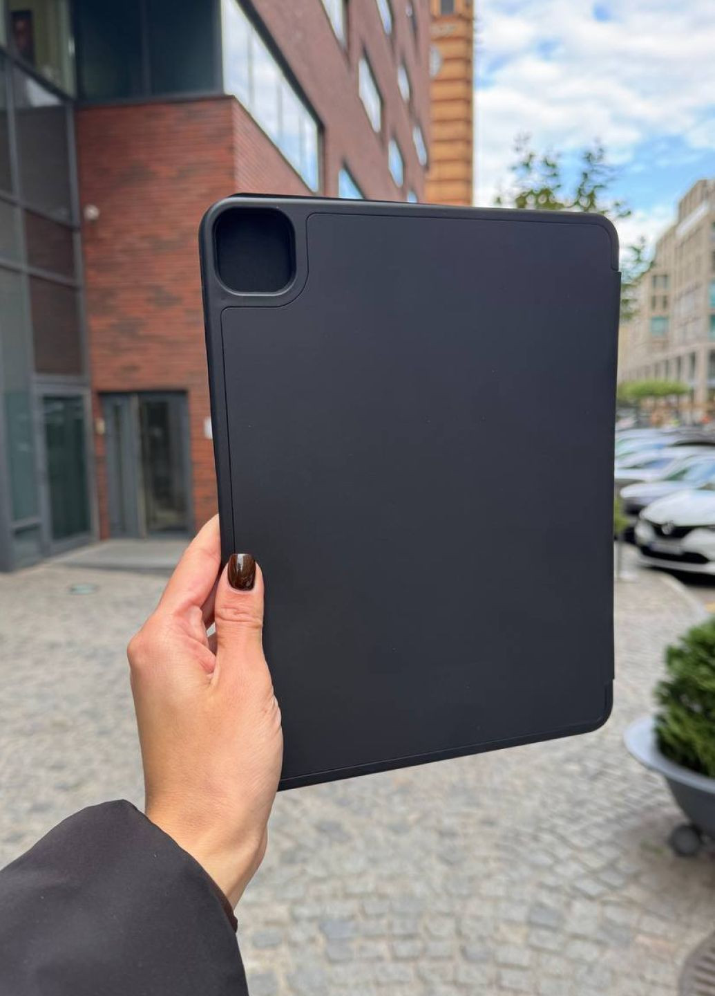 Чехол книжка для iPad 11" (A16) 2025 с поддержкой стилуса Black / чехол для айпад черный No Brand (366096598)
