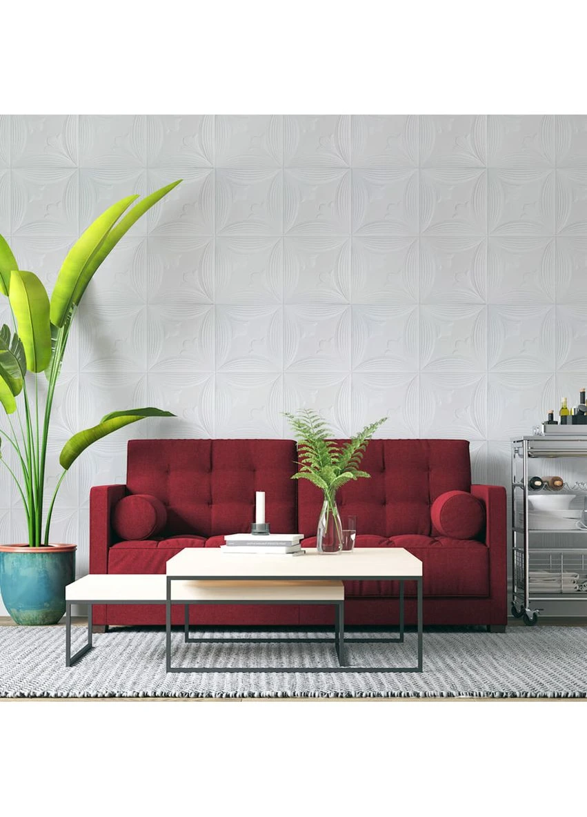 Панель 3D 700х700х6мм Білий SW-00001959 Sticker Wall (362115334)
