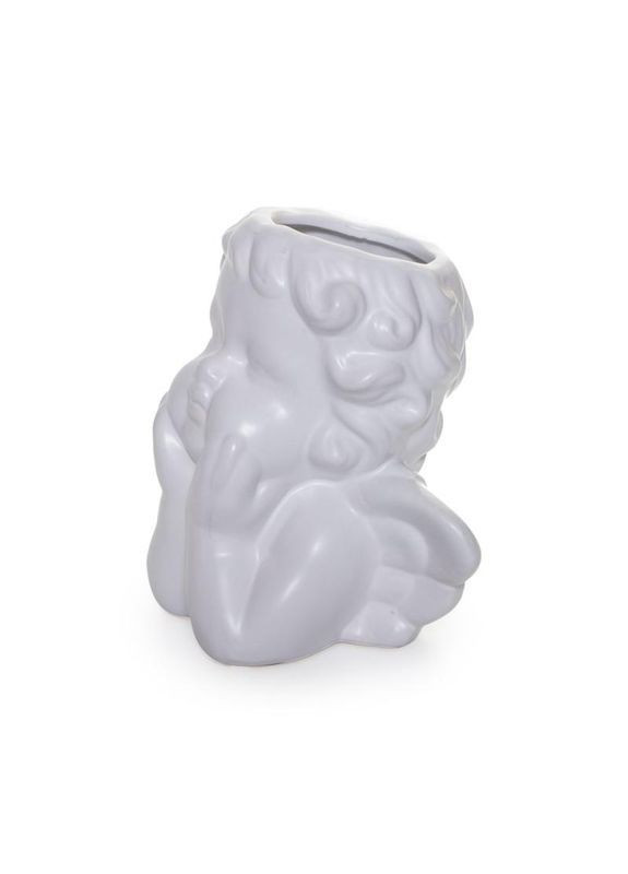 Ваза керамическая Ангел белая 19,5х18,5см Home Decor (367832787)