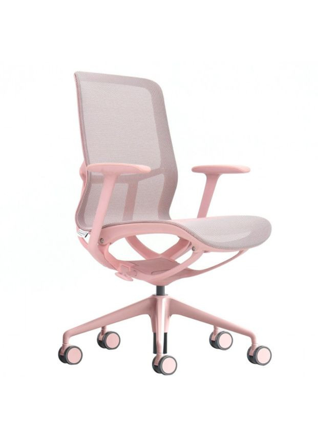 Кресло поворотное REGINA розовая сетка/розовый каркас Intarsio (367253563)