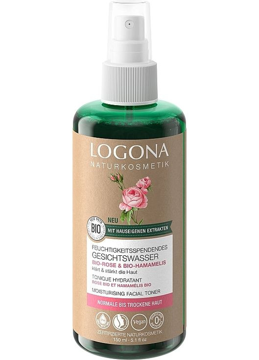 Тоник для лица «Роза и гамамелис» Bio-Rose & Bio-Hamamelis Moisturising Facial Toner 150ml. Logona (368641800)