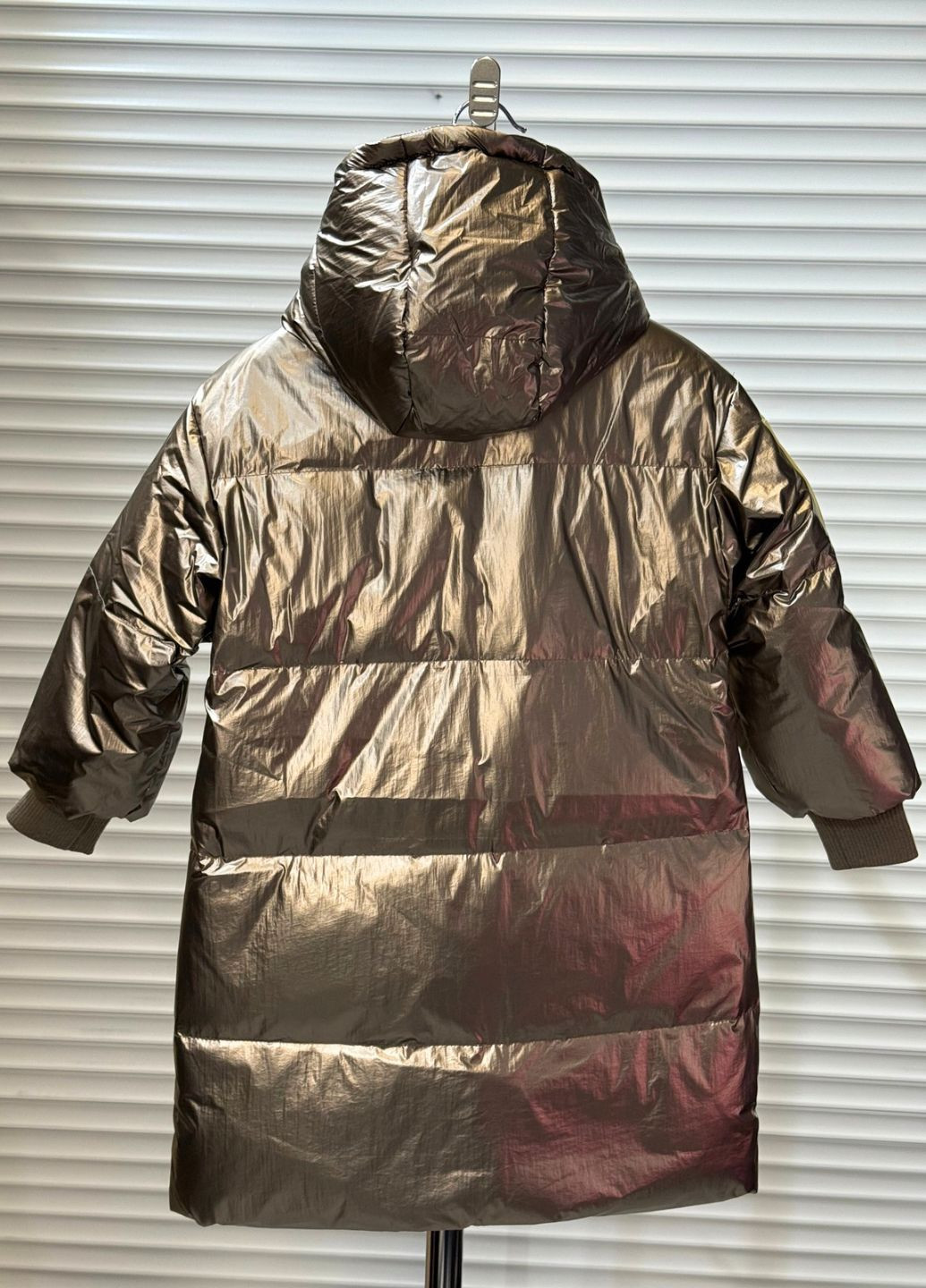 Срібна зимня куртка зимова для дівчаток модель Lucky 08