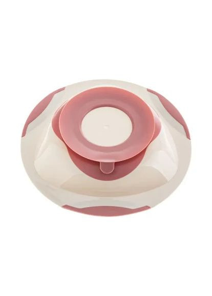 Тарелка детская на присоске, розово (A0525) Lionelo на присосці, рожевий-сірий (366068511)