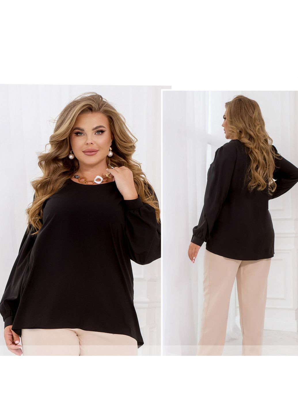 Чорна блуза Liton