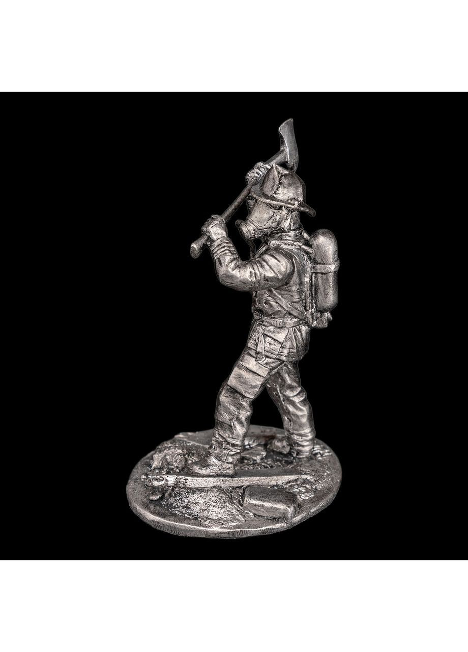 Статуетка Пожежний США (911) 6,5 см з металу та олова, колекційна, антикваріат, подарунок колекціонеру Artfactory (361860856)