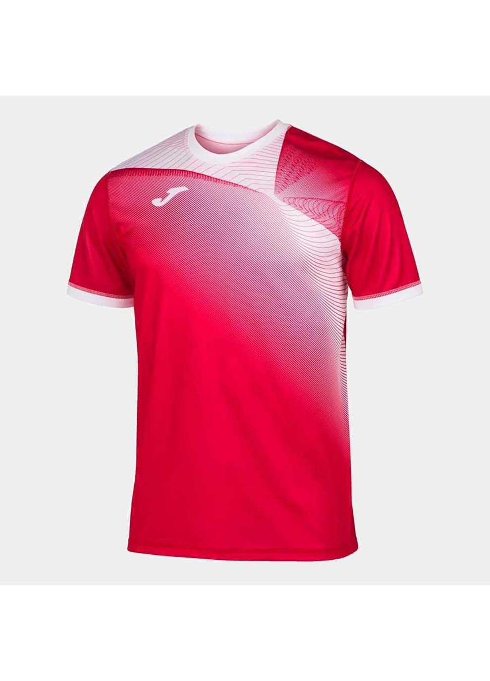 Комбінована чоловіча футболка hispa ii білий червоний Joma