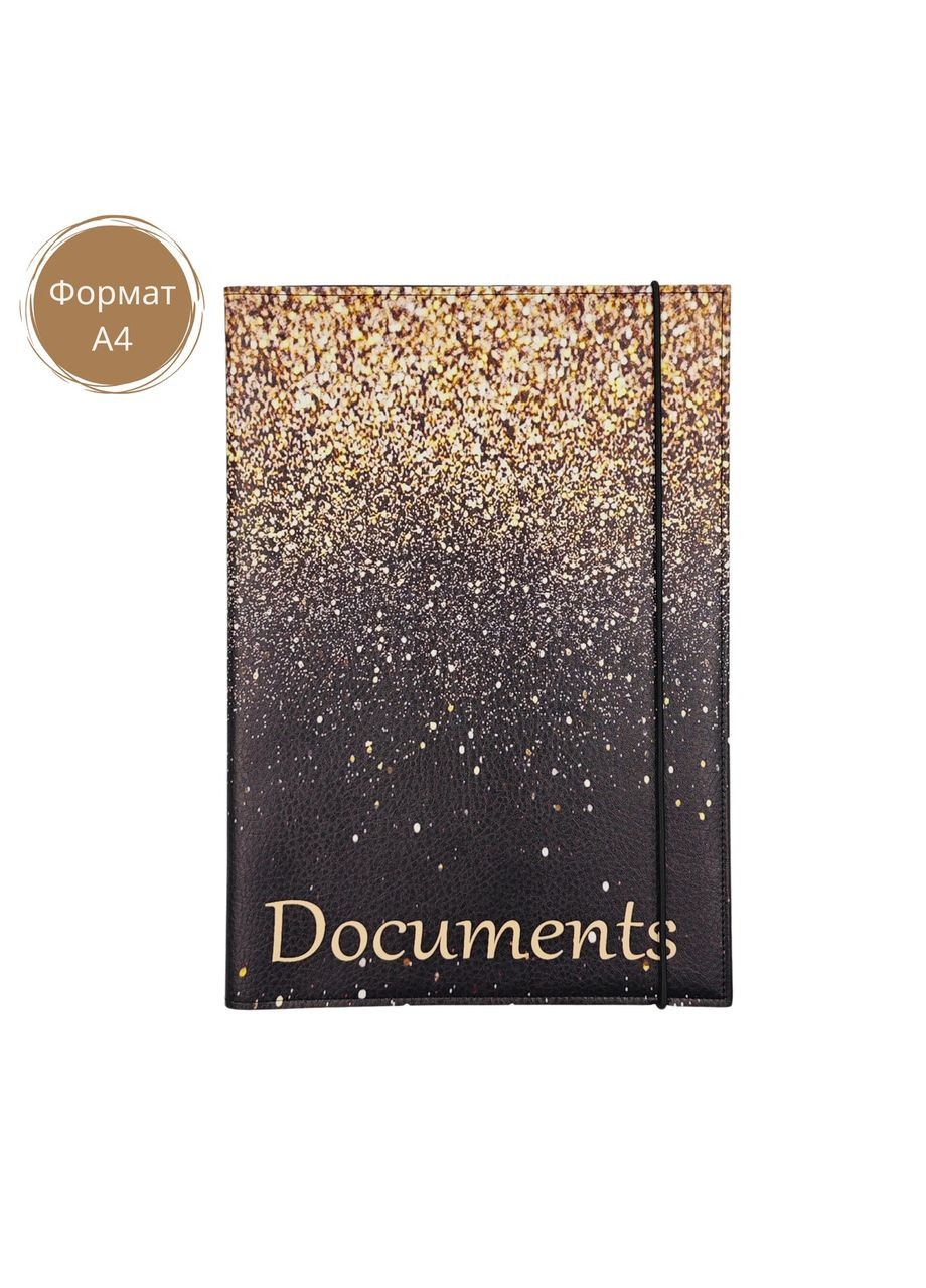 Папка-органайзер для документов A4 черная на резинке. No Brand (323165905)