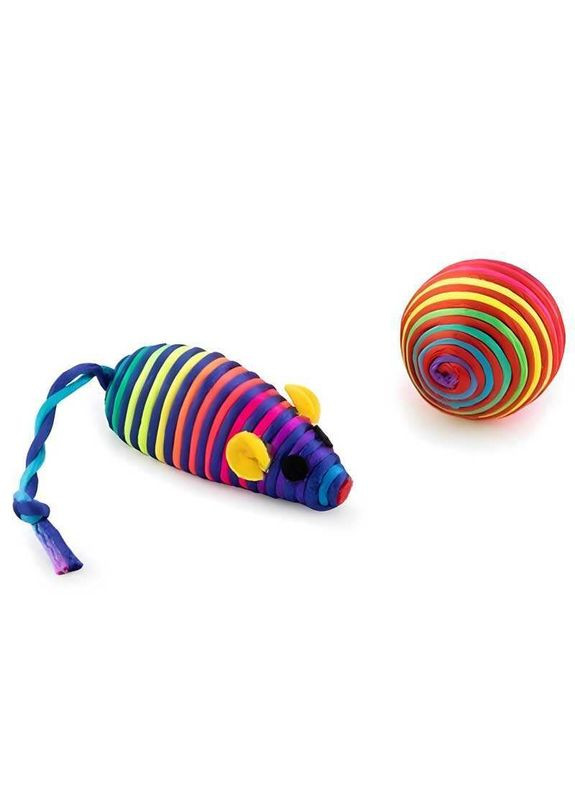 Набір іграшок для котів Мишка та м’ячик - 2 шт. Wogy (365279593)