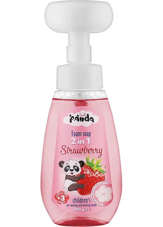 Милопенка Детский Гипоаллергенный для Мытья и рук с Дозатором 2in1 Strawberry Клубника 2в1 от 3 лет 300г Small Panda (315703635)