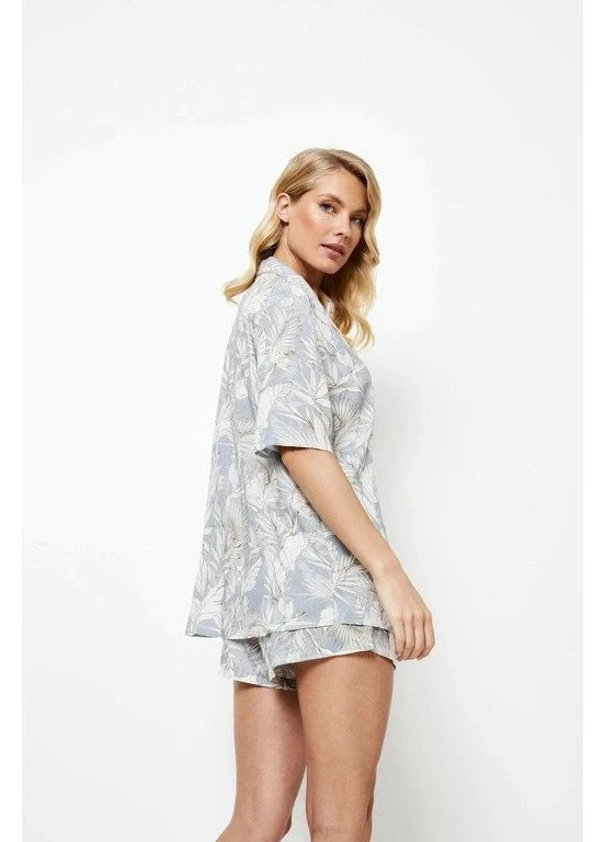 Комбинированная всесезон женская летняя пижама рубашка + шорты adoria-short l Aruelle