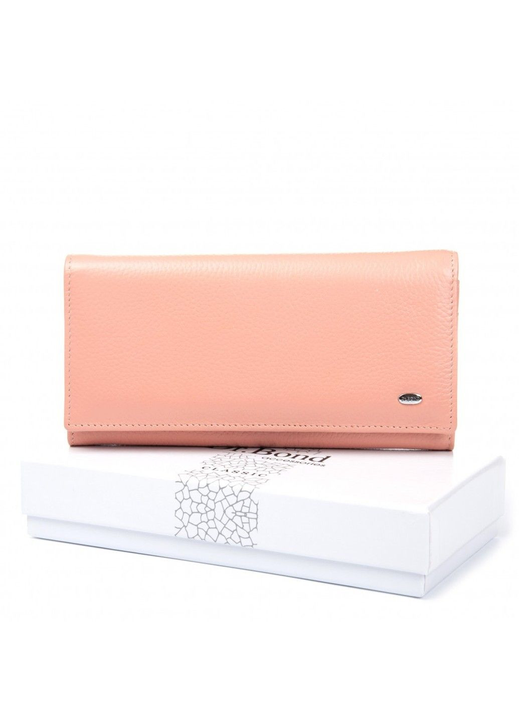 Шкіряний жіночий гаманець Classik W501 pink purple Dr. Bond (358908468)