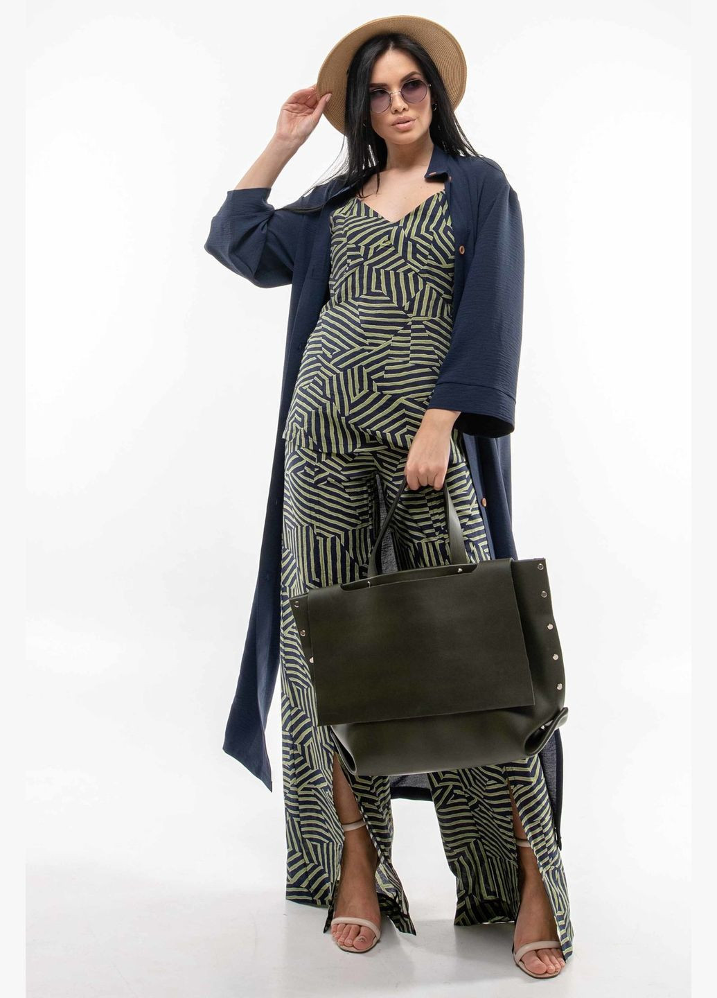 Темно-синяя повседневный рубашка RiMari