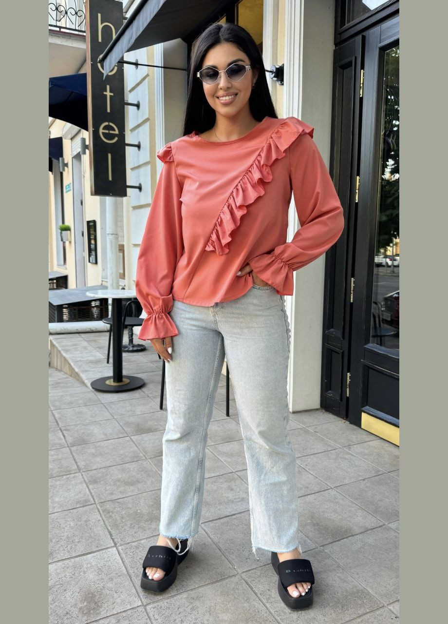 Терракотовая блузка женская Україна