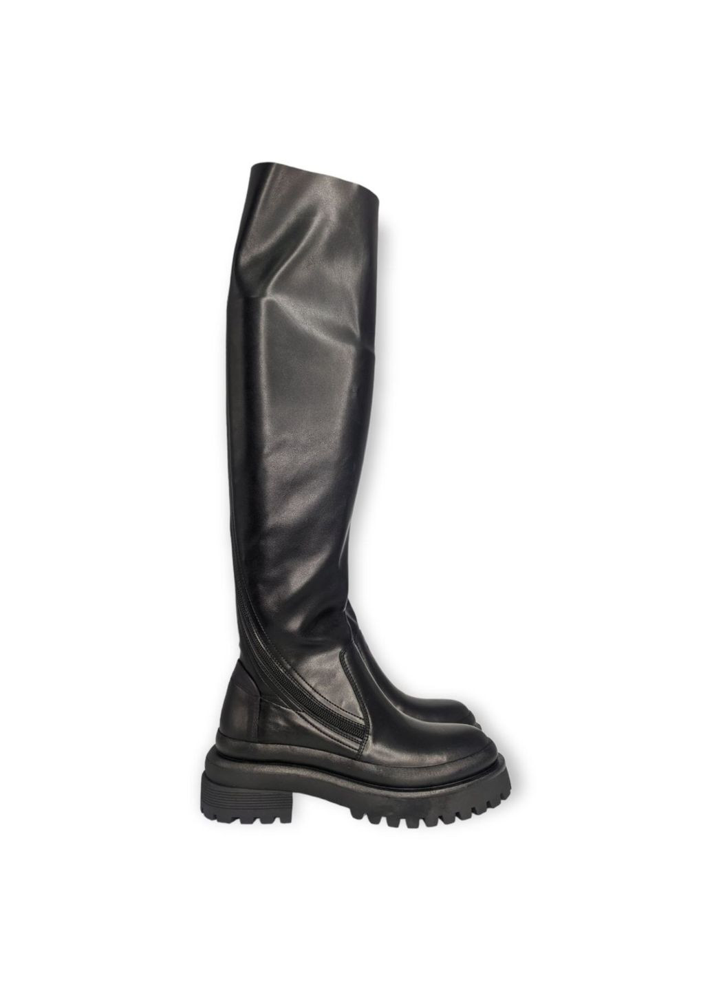 Осенние ботфорты (р) кожа/текстиль 0-1-1-11-4444-71 Lottini