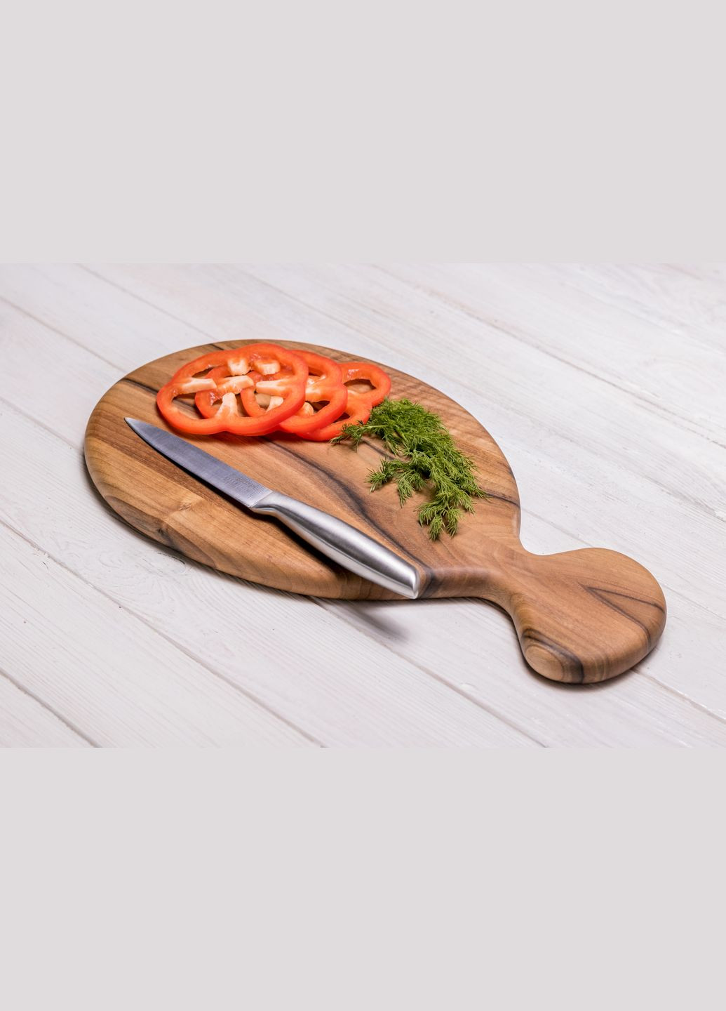 Дощечка горіхова «Матрьошка» L Кухонна дощечка з іменним логотипом EcoWalnut (295266152)