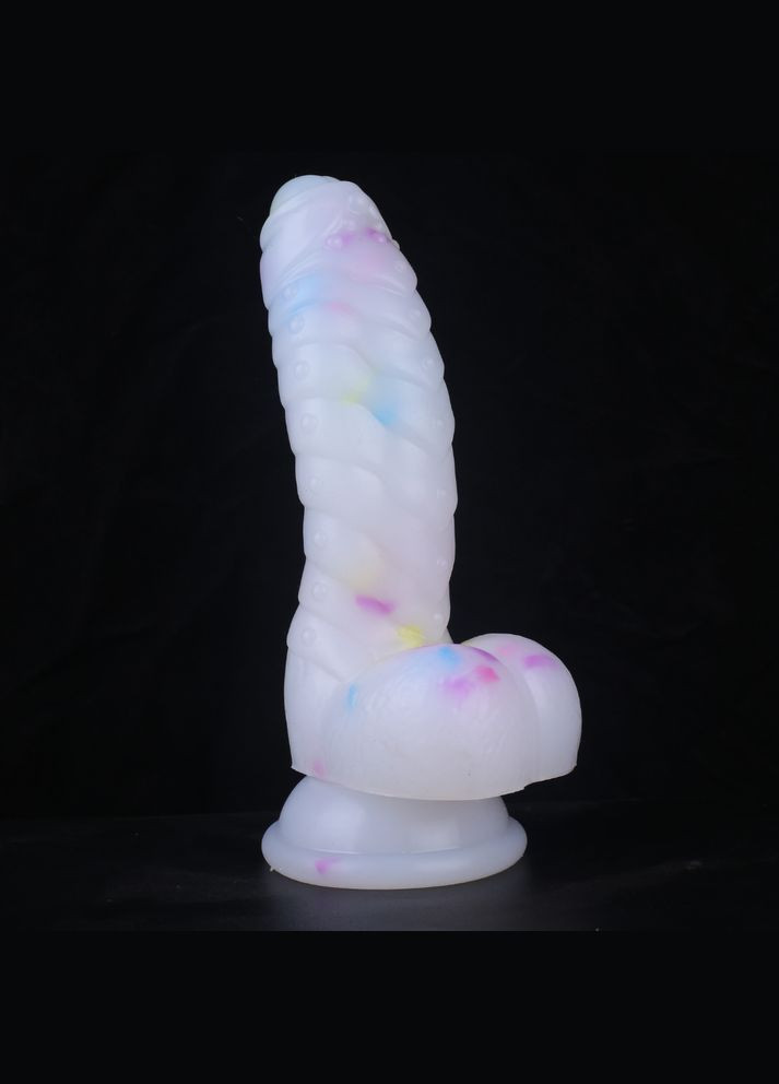 Фалоімітатор силіконовий на присосці Night Glow Focus (313100035)