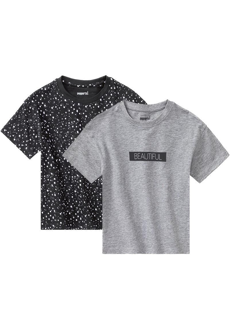 Комбинированная демисезонная футболка 2шт Pepperts