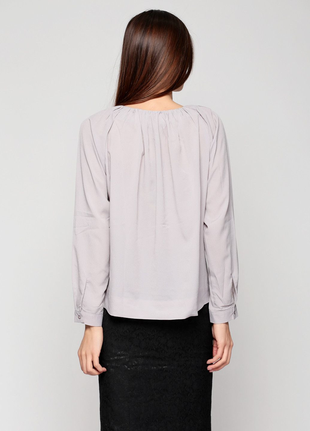 Светло-серая блуза терракотовый Axel