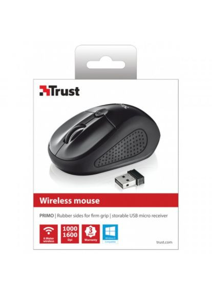 Мишка Primo Wireless Mouse (20322) Trust primo wireless mouse black (268145464)