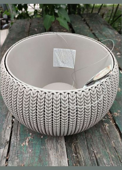 Подвесной горшок с кашпо для цветов Cozies M,, 36 см Keter (329407674)