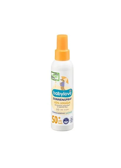 Сонцезахисний спрей для дітей SPF 50+ – захист чутливої шкіри малюка від перших променів сонця BabyLove (393946682)