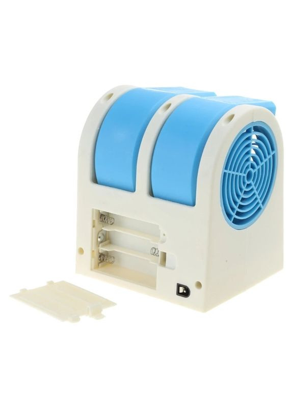 Мінівентилятор для робочого столу (робота від USB або батарейок ААА) Синій A.G. (299770177)