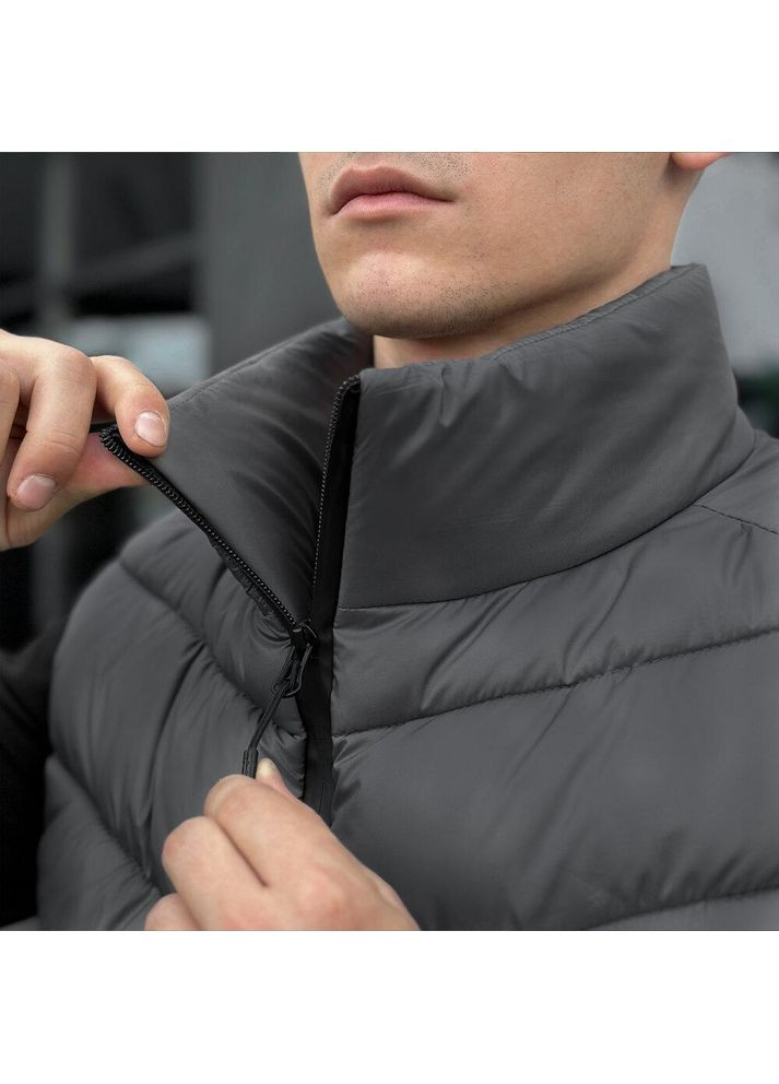 Стильний чоловічий жилет плащівка весна/осінь сірий Freedom (349462170)