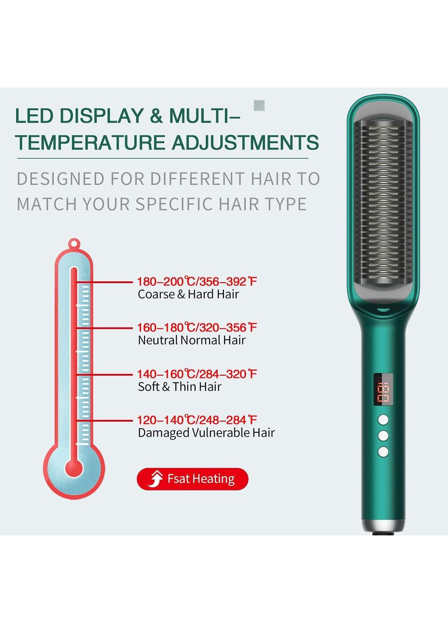 Щетка для выпрямления волос OQ CLUB PTC No Brand (363320342)