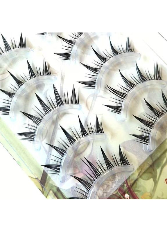 Накладні вії набір 5 пар в аніме стилі «Маленький Диявол» багаторазові C-завиток, 10-13 мм No Brand (370590731)