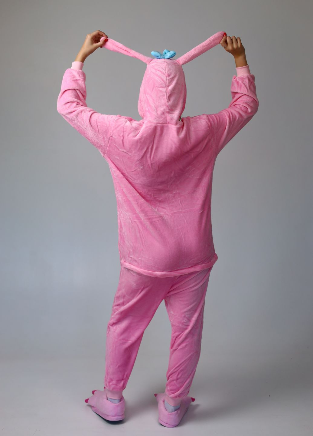 Піжама кігурумі жіноче зайчик Мелоді з капюшоном і довгими вушками кролик на блискавці (1134) My Kigu (360885062)