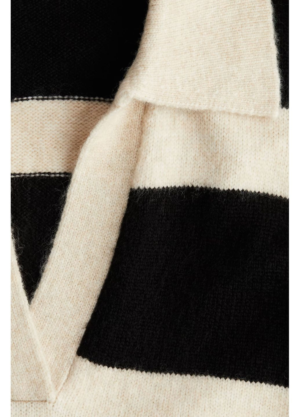 Комбинированный демисезонный свитер-поло H&M