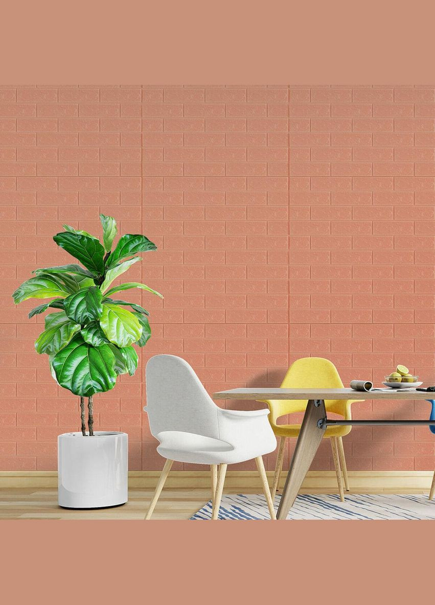 Настенная 3D панель самоклеящаяся: кирпич Кофе с молоком 700x770x2мм 3D Loft (317270333)