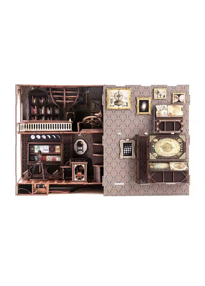 Бук Нук Музей астрономии конструктор Book Nook Museum of Astronomy BV02-005 No Brand (362452780)