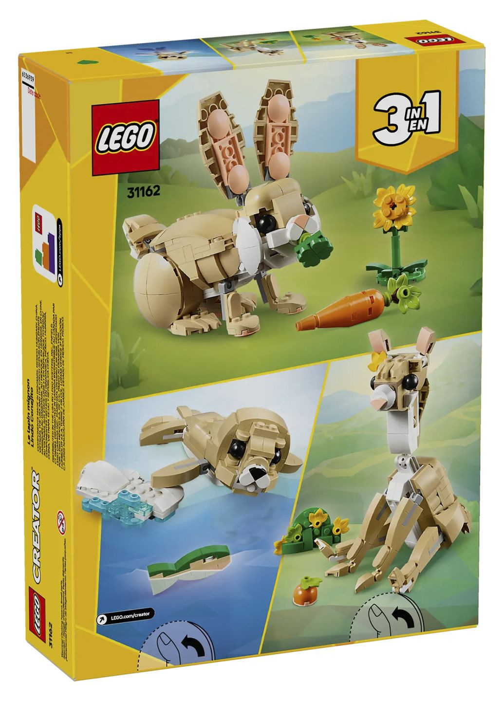 Конструктор Creator - Чарівне кроленя, 326 деталей колір різнокольоровий ЦБ-00283685 Lego (355183501)