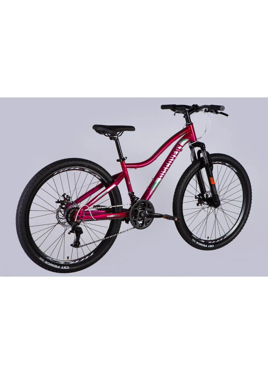 Велосипед KELLY DD FR 26", размер XS, рама 14", 2025, малиновый Discovery (375324814)