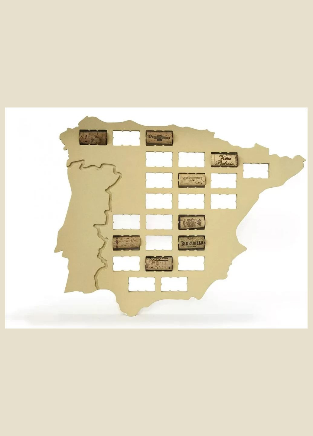 Деревянная картина карта DROPPO для пробкового вина No Brand (300657399)