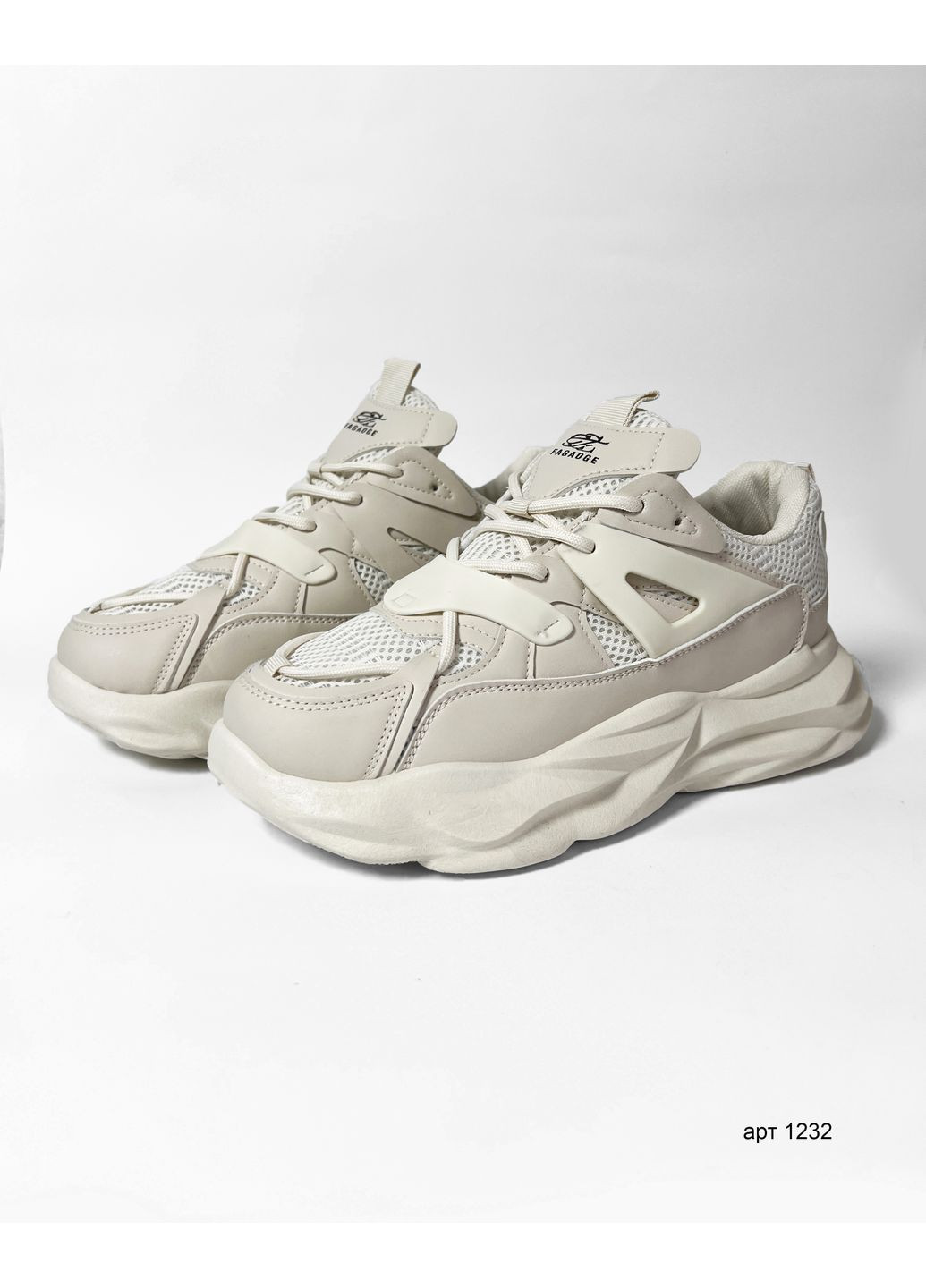 Светло-бежевые летние мужские кроссовки urban flow beige No Brand